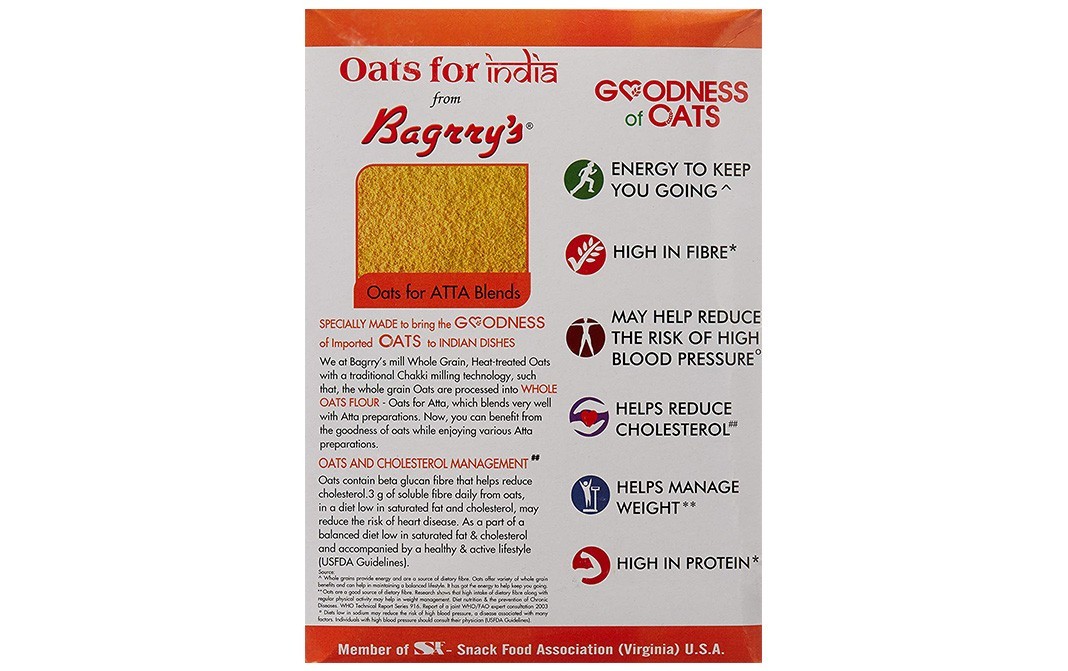 Bagrry's Oats for Atta    Box  500 grams